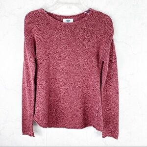 [ON] Classic Maroon Knit Pullover Sweater